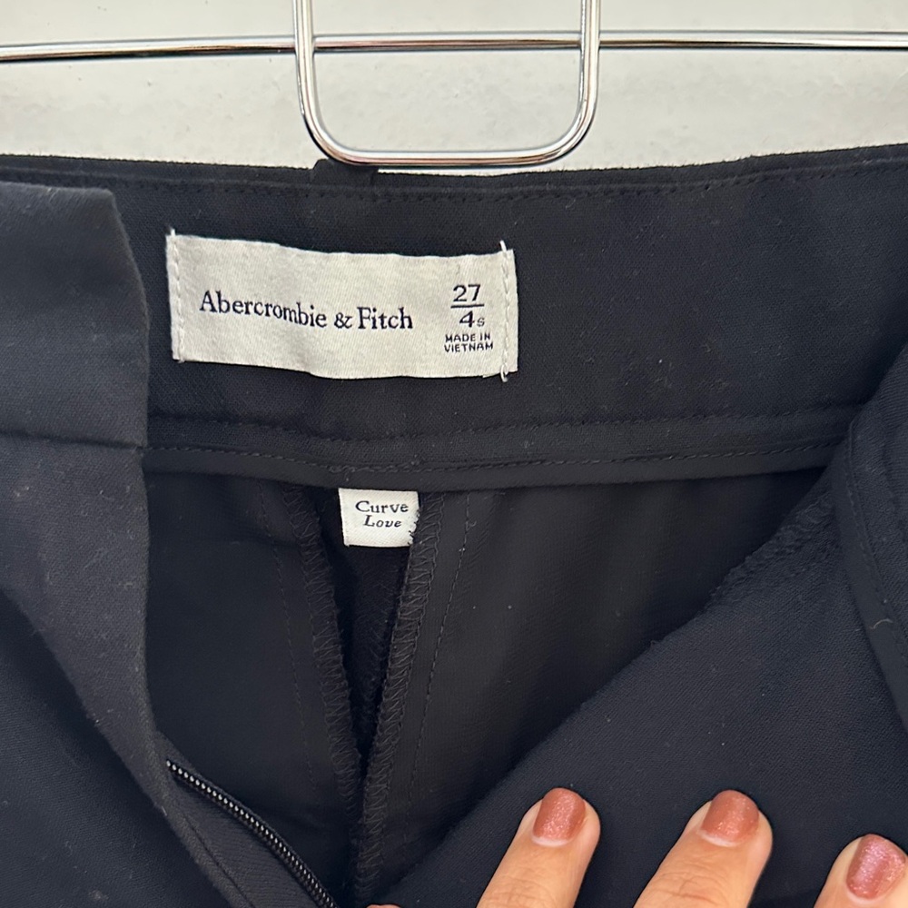 Abercrombie & Fitch Classic Black Trousers curve love short